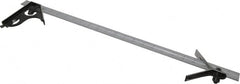 Starrett - 3 Piece, 24" Combination Square Set - 1/100, 1/32, 1/50 & 1/64" (16R) Graduation, Steel Blade, Forged Steel Center & Square Head - Exact Tooling