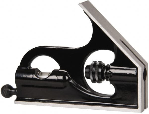 Starrett - 6 Inch Long Blade, Square Head - Smooth Black Enamel, Coated Forged and Hardened Steel - Exact Tooling