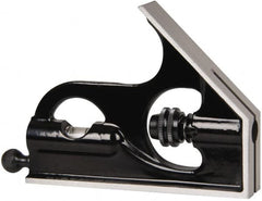 Starrett - 6 Inch Long Blade, Square Head - Smooth Black Enamel, Coated Forged and Hardened Steel - Exact Tooling