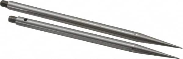Starrett - 4-1/2; 5 Inch Leg, Forged Steel, Trammel Points - For Use With Starrett 50A, Includes (2) Adjustable Points - Exact Tooling