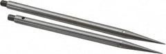 Starrett - 4-1/2; 5 Inch Leg, Forged Steel, Trammel Points - For Use With Starrett 50A, Includes (2) Adjustable Points - Exact Tooling