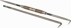Starrett - 9" OAL Straight/Bent Scriber - Steel with Interchangeable Point - Exact Tooling