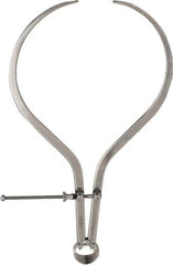 Starrett - 12 Inch Leg, Spring Joint, Steel, Polished, Outside Caliper - 12 Inch Max Measurement, 300mm Max Measurement, Flat Leg - Exact Tooling