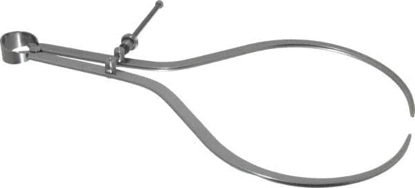 Starrett - 12 Inch Leg, Spring Joint, Steel, Polished, Outside Caliper - 12 Inch Max Measurement, 300mm Max Measurement, Flat Leg with Quick Nut Adjustment - Exact Tooling