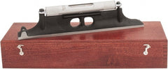 Starrett - 12" Long, 0.0050 & 0.0500" Graduation Sensitivity per 10", 2 Vials, Machinists' Level - Cast Iron - Exact Tooling