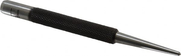 Starrett - 3/32" Center Punch - 4" OAL, Steel - Exact Tooling
