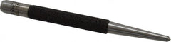 Starrett - 1/8" Center Punch - 4" OAL, Steel - Exact Tooling