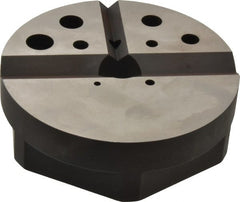 Starrett - 1 Piece Vise Bench Block - Alloy Steel, 1/8 - 7/8 Tapped Hole, 4-7/8" Wide, 1-1/2" High - Exact Tooling