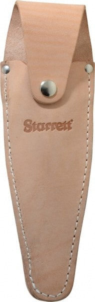 Starrett - 6" OAL, Leather Caliper Holster - 1 Piece, For Use with 6" (150 mm) 120/120M Series Dial Calipers - Exact Tooling