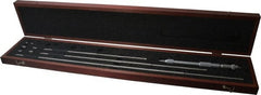 Starrett - 8 to 32", Satin Chrome Coated, Mechanical Inside Micrometer Set - 0.001" Graduation, Friction Thimble - Exact Tooling