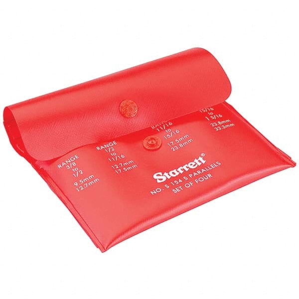 Starrett - Adjustable Parallel Sets Minimum Length (Inch): 0 Maximum Length (Inch): 6 - Exact Tooling