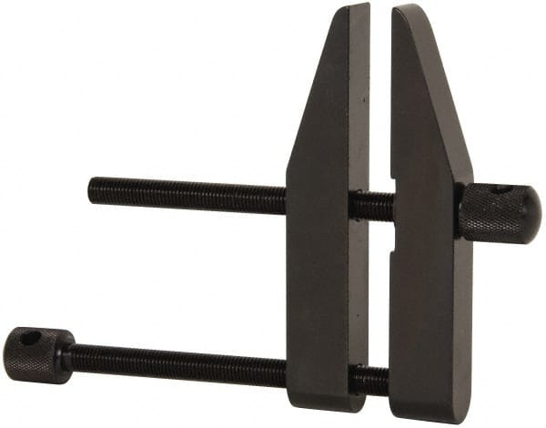 Starrett - 3-1/2" Max Capacity, 5" Jaw Length, Parallel Clamp - Hardened Steel, 2-1/4" Reach - Exact Tooling