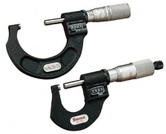 Starrett - 6 to 7" Range, 0.0001" Graduation, Mechanical Outside Micrometer - Ratchet Stop Thimble, Accurate to 0.00015", Digital Counter - Exact Tooling
