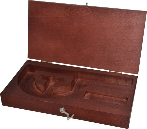 Starrett - Micrometer Case - 3" Max Measurement, Use with 226 & 226M Outside Micrometers - Exact Tooling