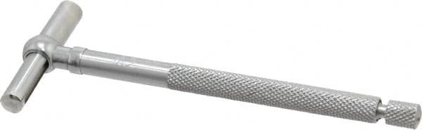 Starrett - 3/4 to 1-1/4 Inch, 2-3/8 Inch Overall Length, Telescoping Gage - 2-3/8 Inch Long Handle, Chrome Plated - Exact Tooling