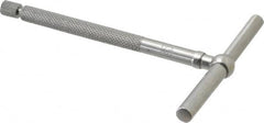 Starrett - 1-1/4 to 2-1/8 Inch, 2-3/8 Inch Overall Length, Telescoping Gage - 2-3/8 Inch Long Handle, Chrome Plated - Exact Tooling
