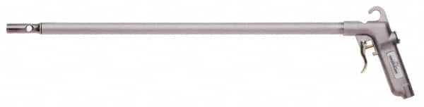 Guardair - 120 Max psi High Power Venturi Nozzle Pistol Grip Blow Gun - 1/4 NPT, 18" Tube Length, Aluminum - Exact Tooling