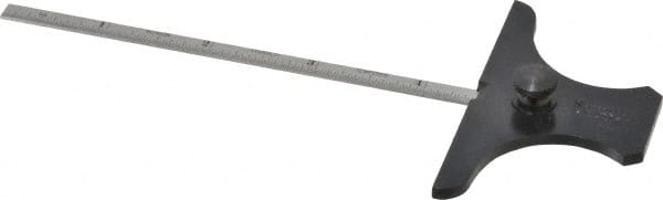 Starrett - Rule Depth Gages Minimum Measurement (Inch): 0 Maximum Measurement (Inch): 6 - Exact Tooling