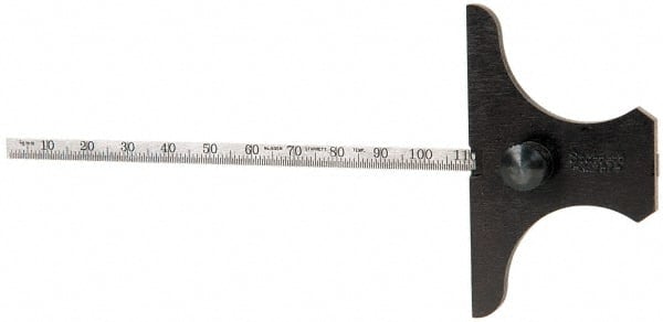 Starrett - Rule Depth Gages Minimum Measurement (mm): 0.00 Maximum Measurement (mm): 150.00 - Exact Tooling