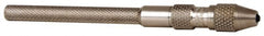 Starrett - 3-3/4" Long, 1.4mm Capacity, Double-End Spring-Action Pin Vise - 3-3/4" Long, 0.01" Min Capacity - Exact Tooling