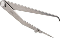 Starrett - 6 Inch Leg, Firm Joint, Steel, Polished, Hermaphrodite Caliper - 8 Inch Max Measurement, 200mm Max Measurement, Round Leg - Exact Tooling