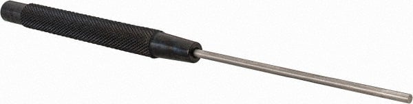 Starrett - 1/8" Pin Punch - 8" OAL, Steel - Exact Tooling