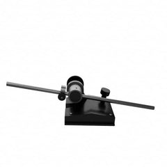 Starrett - 1 Spindle, 9 Inch Spindle Length, Surface Gage - 2-9/16 Inch Long x 2-3/8 Inch Wide Base, Hardened Steel - Exact Tooling