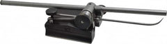 Starrett - 2 Spindle, 12 and 18 Inch Spindle Length, Surface Gage - 3-1/2 Inch Long x 3-3/16 Inch Wide Base, Hardened Steel - Exact Tooling