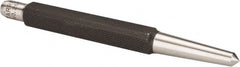 Starrett - 1/4" Center Punch - 5" OAL, Steel - Exact Tooling