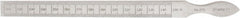 Starrett - 0.01 to 0.15 Inch Measurement, 1 Leaf Taper Gage - 6-1/4 Inch Long, Tool Steel, 0.001 Inch Graduation - Exact Tooling