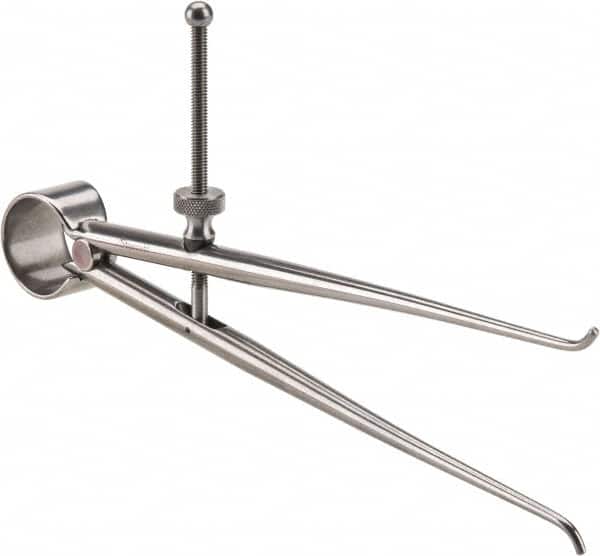 Starrett - 6 Inch Leg, Spring Joint, Ground Steel, Polished, Inside Caliper - 6 Inch Max Measurement, 150mm Max Measurement, Round Leg - Exact Tooling