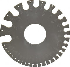 Starrett - #36, Steel Wire and Sheet Metal Gage - Use with Uncoated Sheet and Plate Iron and Steel - Exact Tooling
