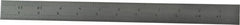 Starrett - 12" Long, 1/64, 1/32, 1/16, 1/8" Graduation, Flexible Steel Rule - 4R Graduation Style, 1" Wide, Silver, Satin Chrome Finish - Exact Tooling