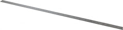 Starrett - 24" Long, 1/100, 1/64, 1/32, 1/10" Graduation, Flexible Steel Rule - 5R Graduation Style, 3/4" Wide, Silver, Satin Chrome Finish - Exact Tooling