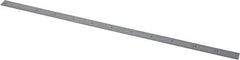Starrett - 12" Long, 1/100, 1/64, 1/50, 1/32" Graduation, Flexible Steel Rule - 16R Graduation Style, 1/2" Wide, Silver, Satin Chrome Finish - Exact Tooling