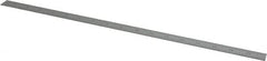 Starrett - 18" Long, 1/100, 1/64, 1/50, 1/32" Graduation, Flexible Steel Rule - 16R Graduation Style, 3/4" Wide, Silver, Satin Chrome Finish - Exact Tooling