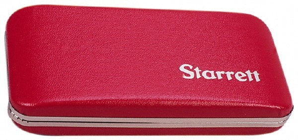 Starrett - Micrometer Case - 1" Max Measurement, Use with 226 & 226M Outside Micrometers - Exact Tooling