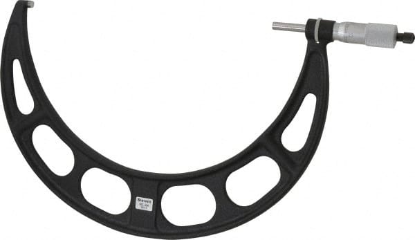 Starrett - 10 to 11" Range, 0.001" Graduation, Mechanical Outside Micrometer - Ratchet Stop Thimble, Accurate to 0.00025" - Exact Tooling