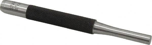Starrett - 1/4" Pin Punch - 4" OAL, Steel - Exact Tooling