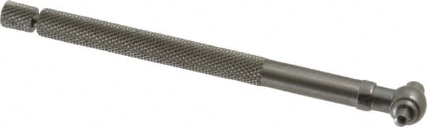 Starrett - 5/16 to 1/2 Inch, 4.2 Inch Overall Length, Telescoping Gage - 2-3/8 Inch Long Handle, Satin Chrome Finish - Exact Tooling
