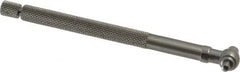 Starrett - 5/16 to 1/2 Inch, 4.2 Inch Overall Length, Telescoping Gage - 2-3/8 Inch Long Handle, Satin Chrome Finish - Exact Tooling