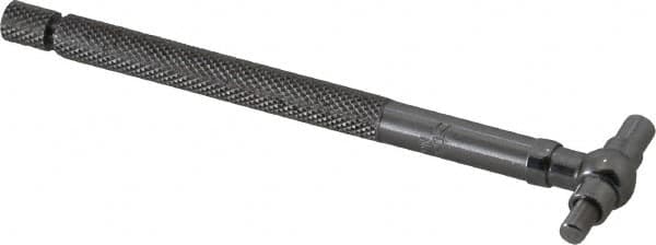 Starrett - 1/2 to 3/4 Inch, 4.2 Inch Overall Length, Telescoping Gage - 2-3/8 Inch Long Handle, Satin Chrome Finish - Exact Tooling
