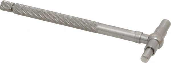 Starrett - 3/4 to 1-1/4 Inch, 3.8 Inch Overall Length, Telescoping Gage - 2-3/8 Inch Long Handle, Satin Chrome Finish - Exact Tooling