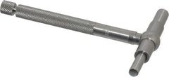 Starrett - 1-1/4 to 2-1/8 Inch, 3 Inch Overall Length, Telescoping Gage - 2-3/8 Inch Long Handle, Satin Chrome Finish - Exact Tooling