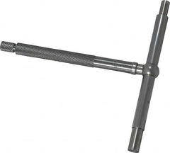 Starrett - 3-1/2 to 6 Inch, 3 Inch Overall Length, Telescoping Gage - 3-1/4 Inch Long Handle, Satin Chrome Finish - Exact Tooling
