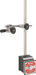 Starrett - 150 Lb Magnetic Force, Indicator Positioner & Holder with Base - Post & Rod, Rectangular Base, 1-15/16" Base Height, 1-5/8" Base Length, 1-7/8" Base Width - Exact Tooling
