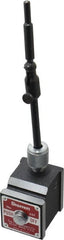 Starrett - 150 Lb Magnetic Force, Fine Adjustment Indicator Positioner & Holder with Base - Post & Rod, Rectangular Base, 1-15/16" Base Height, 1-5/8" Base Length, 1-7/8" Base Width - Exact Tooling