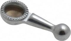 Starrett - 3mm Ball Diam, Steel, Ball Test Indicator Contact Point - 5/32" Contact Point Length, Use with Starrett 711 Series Last Word Dial Test Indicators - Exact Tooling
