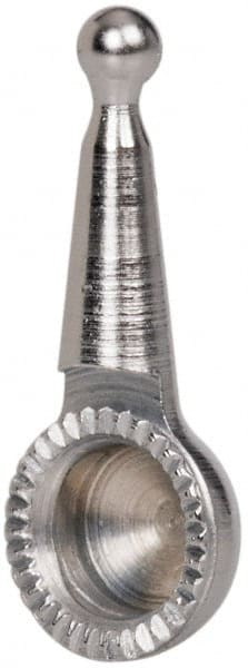 Starrett - 1/16" Ball Diam, Carbide, Ball Test Indicator Contact Point - 5/32" Contact Point Length, Use with Starrett 711 Series Last Word Dial Test Indicators - Exact Tooling