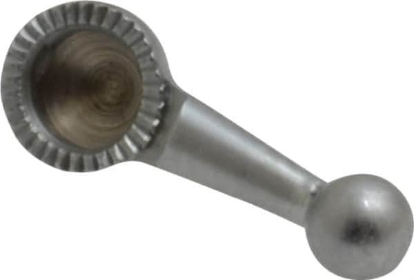 Starrett - 3mm Ball Diam, Carbide, Ball Test Indicator Contact Point - 5/32" Contact Point Length, Use with Starrett 711 Series Last Word Dial Test Indicators - Exact Tooling